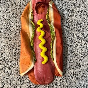 Hot Dog Costume with Mustard Detail